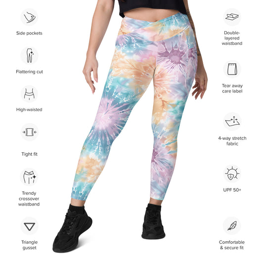 [Gypsy Soul] Sorbet Splash Crossover Leggings with Pockets - The Hyper Culture Leggings [Gypsy Soul] Sorbet Splash Crossover Leggings with Pockets - 2XS www.thehyperculture.com