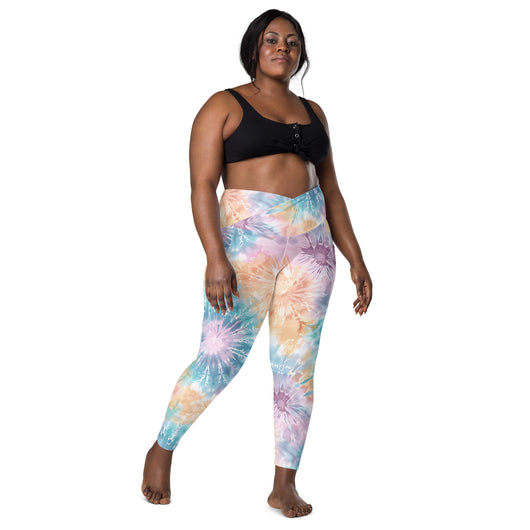 [Gypsy Soul] Sorbet Splash Crossover Leggings with Pockets - The Hyper Culture Leggings [Gypsy Soul] Sorbet Splash Crossover Leggings with Pockets - 2XS www.thehyperculture.com