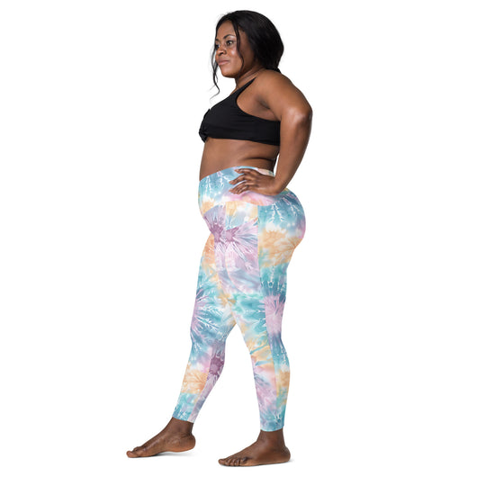 [Gypsy Soul] Sorbet Splash Crossover Leggings with Pockets - The Hyper Culture Leggings [Gypsy Soul] Sorbet Splash Crossover Leggings with Pockets - 2XS www.thehyperculture.com
