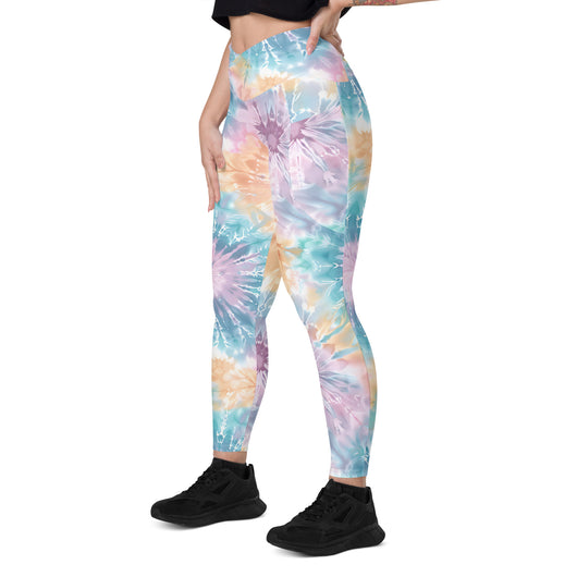 [Gypsy Soul] Sorbet Splash Crossover Leggings with Pockets - The Hyper Culture Leggings [Gypsy Soul] Sorbet Splash Crossover Leggings with Pockets - 2XS www.thehyperculture.com