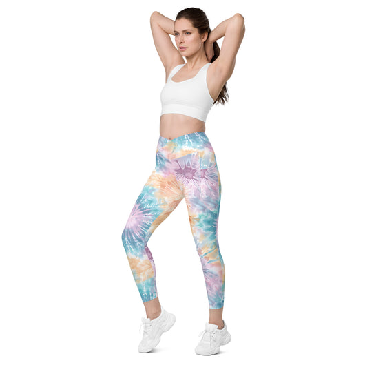 [Gypsy Soul] Sorbet Splash Crossover Leggings with Pockets - The Hyper Culture Leggings [Gypsy Soul] Sorbet Splash Crossover Leggings with Pockets - 2XS www.thehyperculture.com