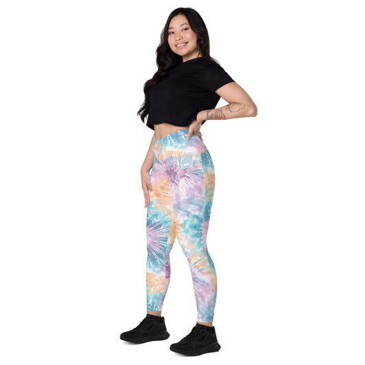 [Gypsy Soul] Sorbet Splash Crossover Leggings with Pockets - The Hyper Culture Leggings [Gypsy Soul] Sorbet Splash Crossover Leggings with Pockets - 2XS www.thehyperculture.com