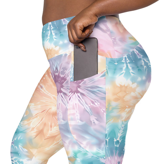 [Gypsy Soul] Sorbet Splash Crossover Leggings with Pockets - The Hyper Culture Leggings [Gypsy Soul] Sorbet Splash Crossover Leggings with Pockets - 2XS www.thehyperculture.com