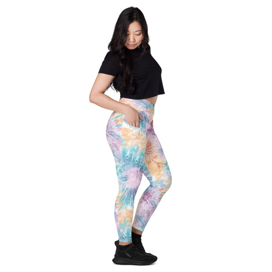 [Gypsy Soul] Sorbet Splash Crossover Leggings with Pockets - The Hyper Culture Leggings [Gypsy Soul] Sorbet Splash Crossover Leggings with Pockets - 2XS www.thehyperculture.com