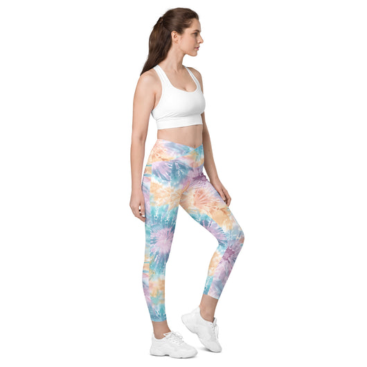 [Gypsy Soul] Sorbet Splash Crossover Leggings with Pockets - The Hyper Culture Leggings [Gypsy Soul] Sorbet Splash Crossover Leggings with Pockets - 2XS www.thehyperculture.com