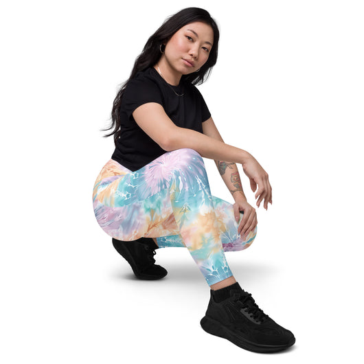 [Gypsy Soul] Sorbet Splash Crossover Leggings with Pockets - The Hyper Culture Leggings [Gypsy Soul] Sorbet Splash Crossover Leggings with Pockets - 2XS www.thehyperculture.com