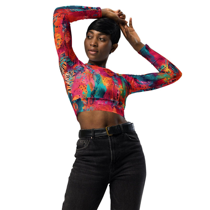 [Gypsy Soul] Free Feather Recycled long-sleeve crop top T-shirt The Hyper Culture