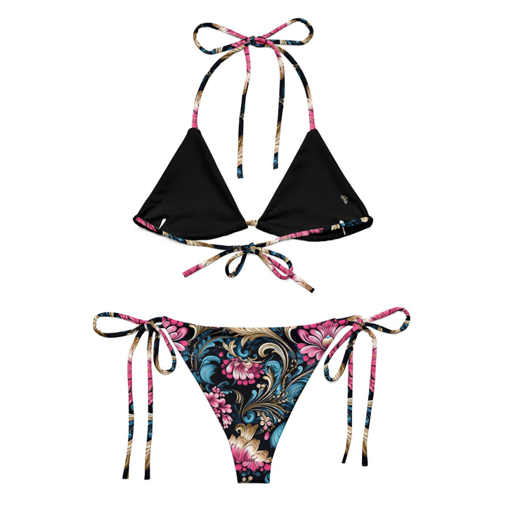 [Floral Bloom] Royal Flora String Bikini Swimsuit The Hyper Culture