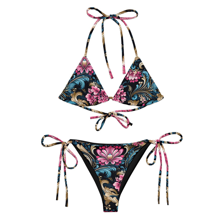 [Floral Bloom] Royal Flora String Bikini Swimsuit The Hyper Culture