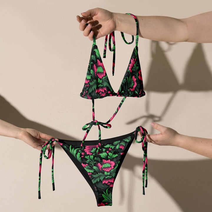 [Floral Bloom] Mystic Flora String Bikini Swimsuit The Hyper Culture