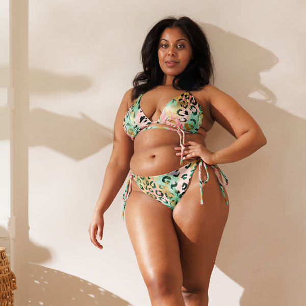 [Wild Side] Blush Safari  Recycled String Bikini