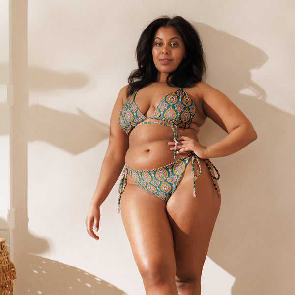 [Gypsy Soul] Paisley Oasis Recycled String Bikini