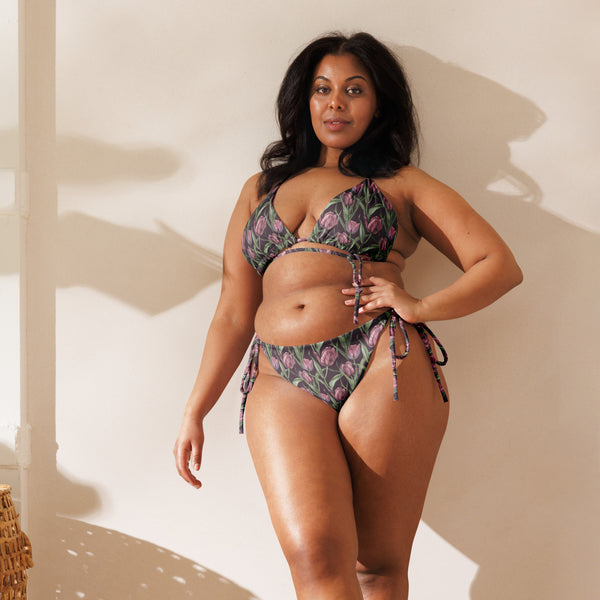 [Floral Bloom] Tulip Ode Recycled String Bikini