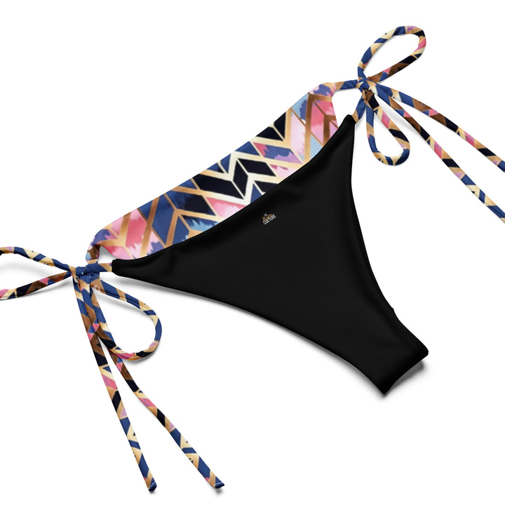 [GeoModa] Kleido Fishbone String Bikini Swimsuit The Hyper Culture