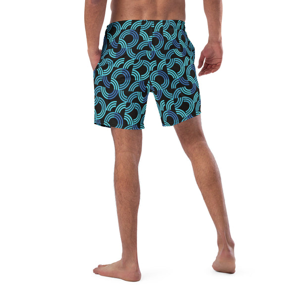 [GeoModa] Glacial Arcs Men's Swim Trunks