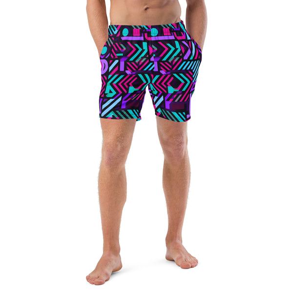 [GeoModa] Poly Pizzazz Men's Swim Trunks