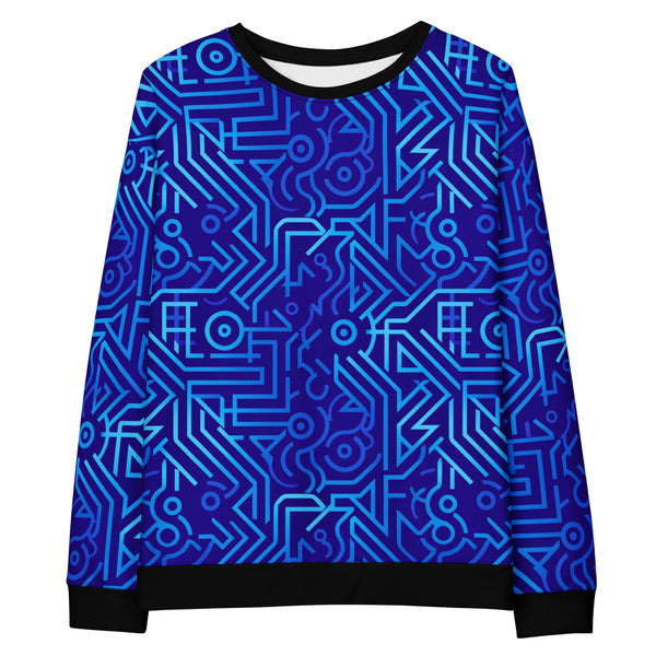 [GeoModa] Electric Whimsy Unisex Sweatshirt