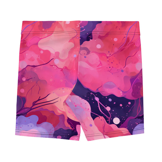 [Luxe Chic] Blush Galactic Tight Shorts Shorts The Hyper Culture