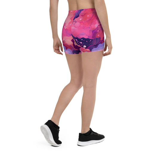 [Luxe Chic] Blush Galactic Tight Shorts Shorts The Hyper Culture