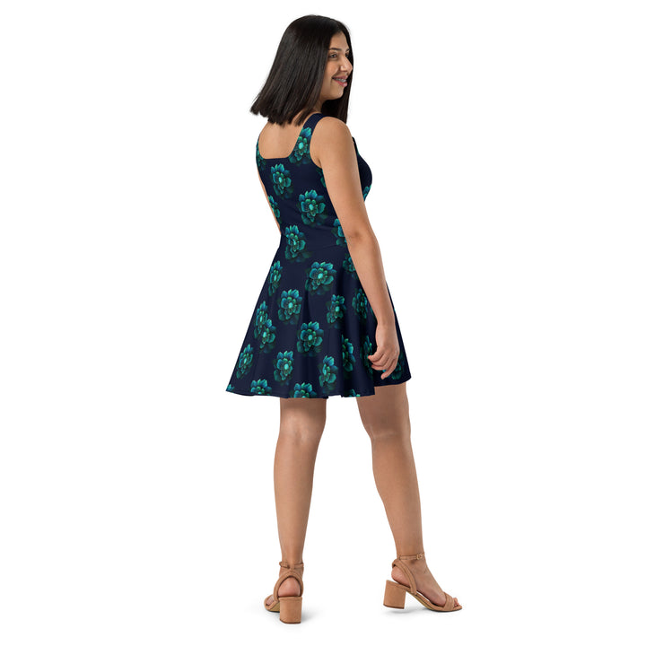 [Floral Bloom] Neon Flora Skater Dress Dress The Hyper Culture