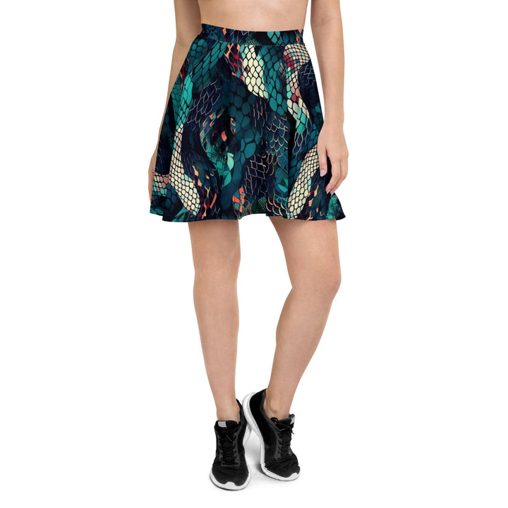 [Wild Side] Sleek n Scale Skater Skirt Skirt The Hyper Culture