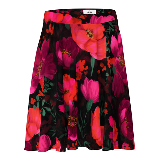 [Floral Bloom] Night Flora Skater Skirt Skirt The Hyper Culture