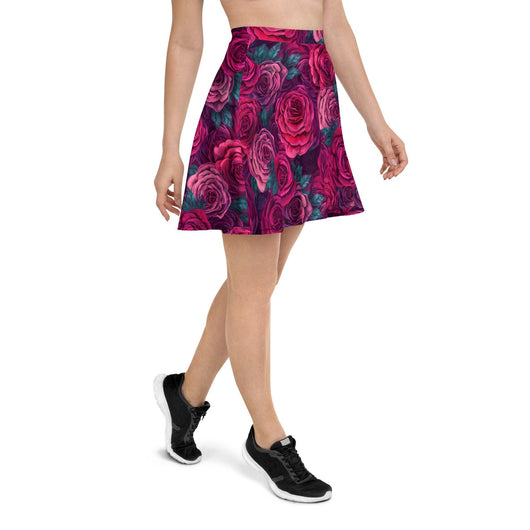 [Floral Bloom] Rose Skater Skirt Skirt The Hyper Culture