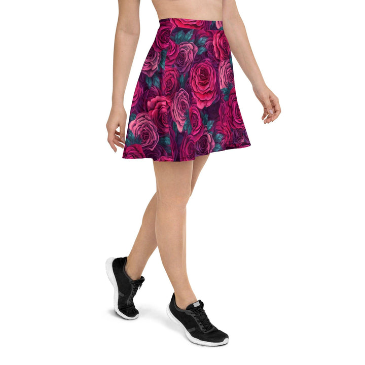 [Floral Bloom] Rose Skater Skirt Skirt The Hyper Culture