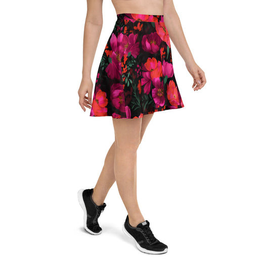 [Floral Bloom] Night Flora Skater Skirt Skirt The Hyper Culture
