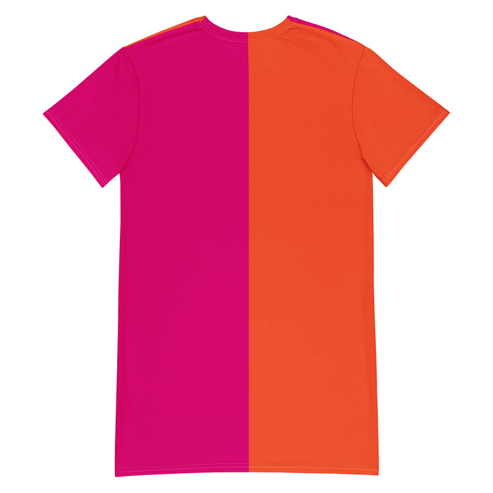 [Suga Rush] Color Block Donut T-shirt dress Dress The Hyper Culture