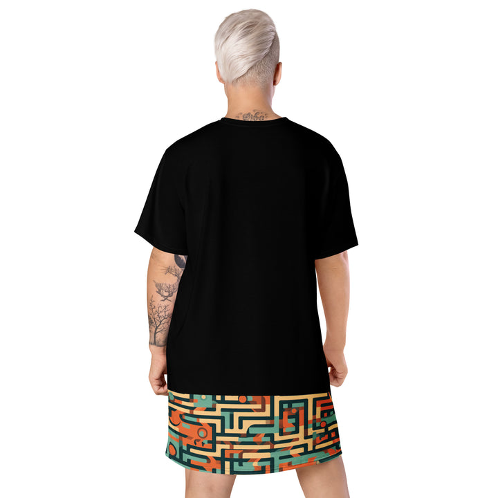 [GeoModa]  Spring Maze T-shirt dress Dress The Hyper Culture