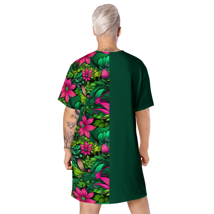 [Floral Bloom] Wild Flora T-shirt dress Dress The Hyper Culture