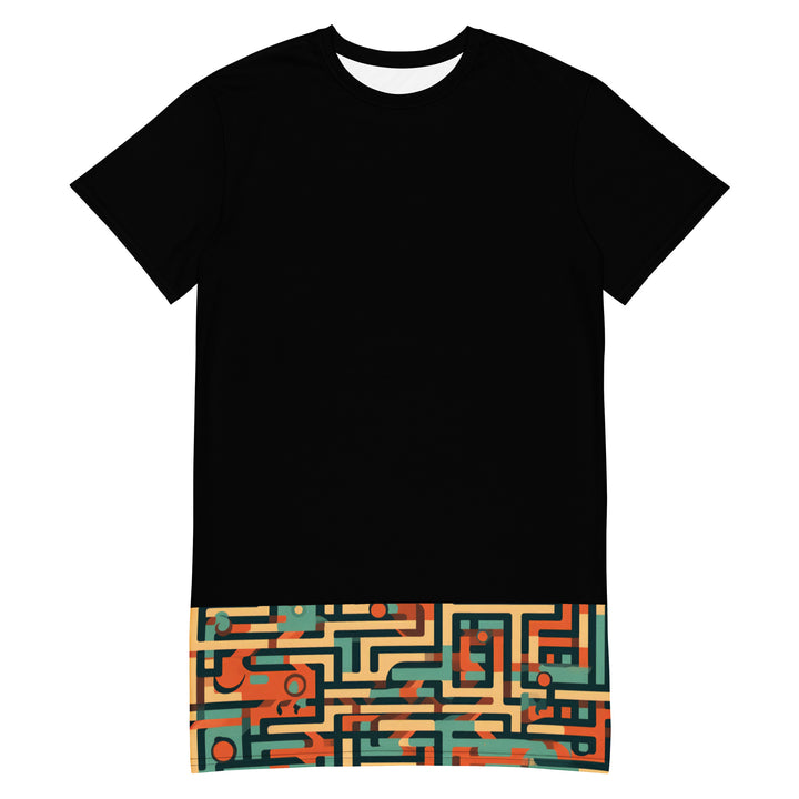[GeoModa]  Spring Maze T-shirt dress Dress The Hyper Culture
