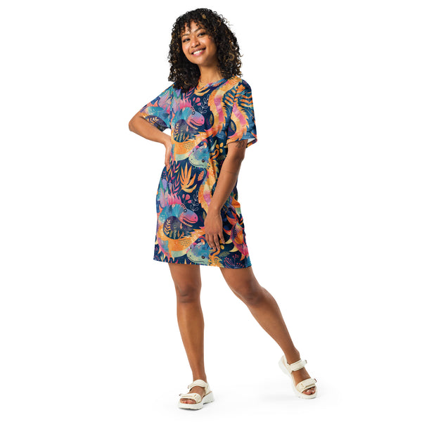 [Wild Side] Chromatic Beasts T-shirt Dress