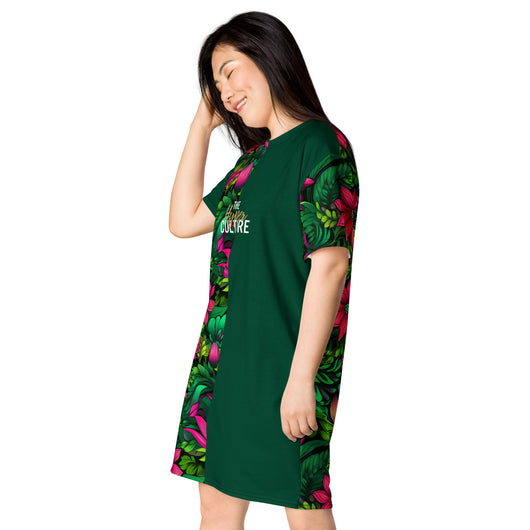 [Floral Bloom] Wild Flora T-shirt dress Dress The Hyper Culture