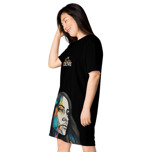 [GeoModa] Crystal Lass T-shirt dress Dress The Hyper Culture