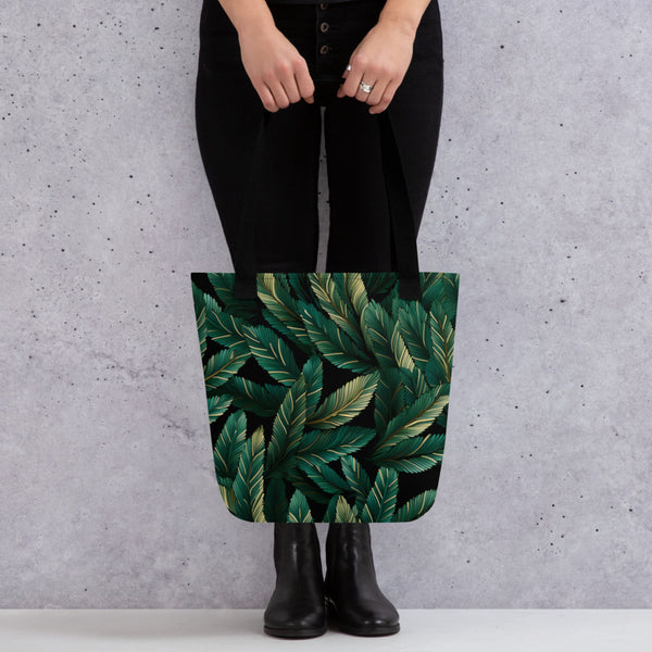 [Floral Bloom] Forest Greenie Tote bag Handbags The Hyper Culture