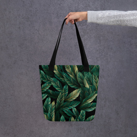 [Floral Bloom] Forest Greenie Tote bag Handbags The Hyper Culture