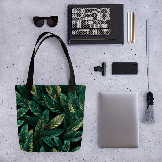 [Floral Bloom] Forest Greenie Tote bag Handbags The Hyper Culture