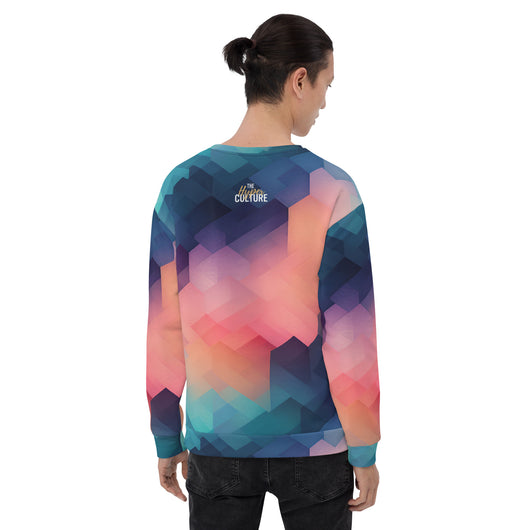[GeoModa] Cubic Blush Unisex Sweatshirt Sweatshirt The Hyper Culture