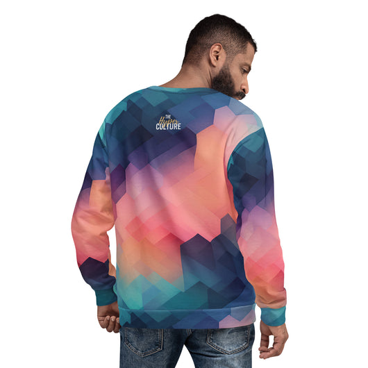 [GeoModa] Cubic Blush Unisex Sweatshirt Sweatshirt The Hyper Culture