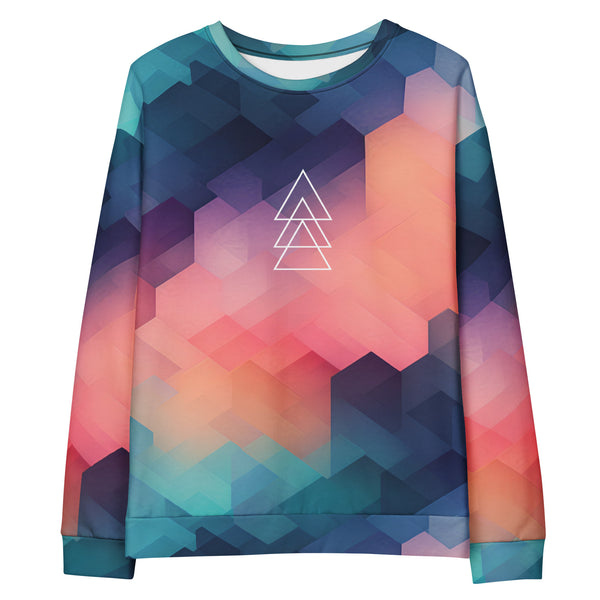 [GeoModa] Cubic Blush Unisex Sweatshirt Sweatshirt The Hyper Culture