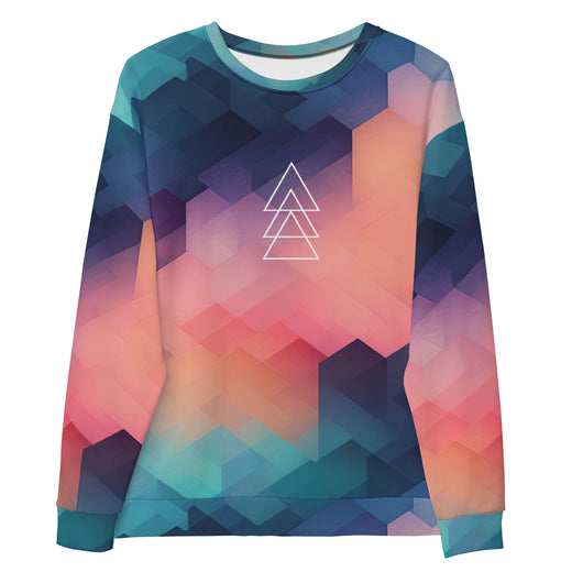 [GeoModa] Cubic Blush Unisex Sweatshirt Sweatshirt The Hyper Culture