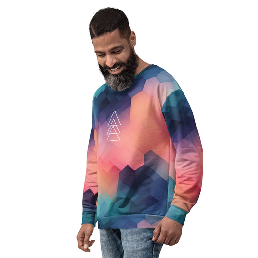 [GeoModa] Cubic Blush Unisex Sweatshirt Sweatshirt The Hyper Culture