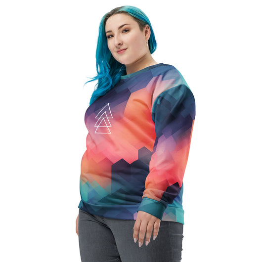 [GeoModa] Cubic Blush Unisex Sweatshirt Sweatshirt The Hyper Culture