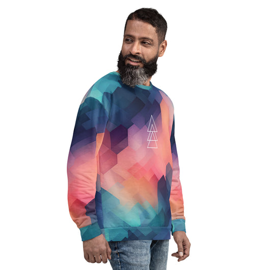 [GeoModa] Cubic Blush Unisex Sweatshirt Sweatshirt The Hyper Culture