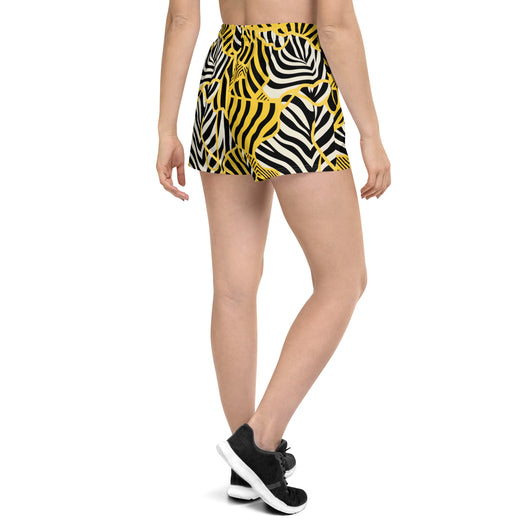[Wild Side] Zebralicious Recycled Athletic Shorts Shorts The Hyper Culture