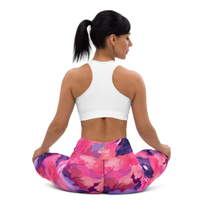 [Luxe Chic] Blush Galactic Yoga Leggings Leggings The Hyper Culture