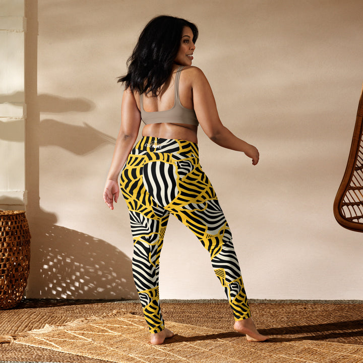 [Wild Side] Zebralicious Yoga Leggings Leggings The Hyper Culture