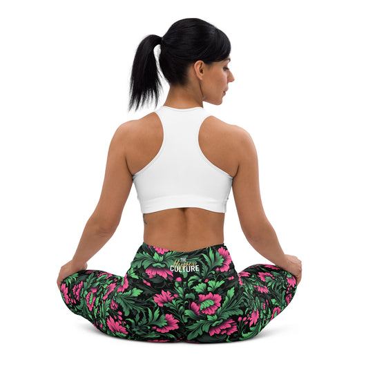 [Floral Bloom] Mystic Flora Yoga Leggings Leggings The Hyper Culture